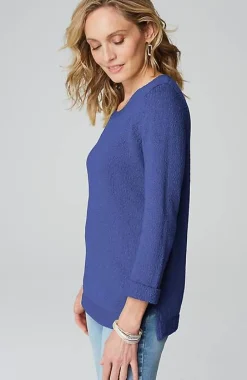 J.Jill Textured 3/4-Sleeve Pullover Sweater | Jjill-Women Sweaters
