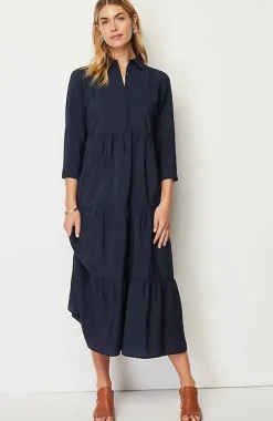 J.Jill Tiered Maxi Shirtdress | Jjill-Women Dresses