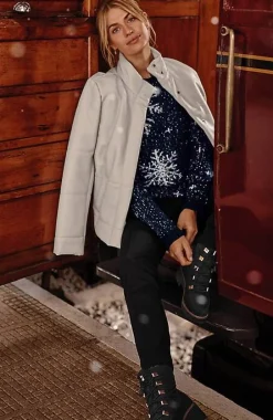 J.Jill Tweeded Snowflake Sweater | Jjill-Women Sweaters