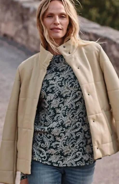 J.Jill Vegan-Leather Puffer Jacket | Jjill-Women Jackets & Coats