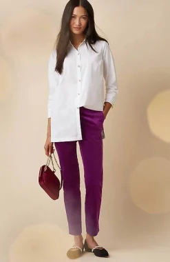 J.Jill Velveteen Stretch Slim-Leg Pants | Jjill-Women Pants & Jeans
