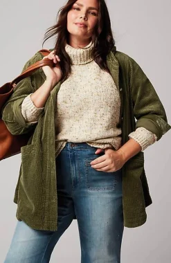J.Jill Velvet-Hooded Tumble-Cord Jacket | Jjill-Women Jackets & Coats