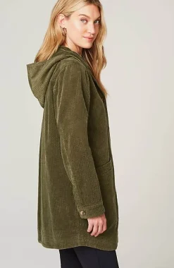 J.Jill Velvet-Hooded Tumble-Cord Jacket | Jjill-Women Jackets & Coats