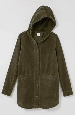 J.Jill Velvet-Hooded Tumble-Cord Jacket | Jjill-Women Jackets & Coats