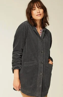 J.Jill Velvet-Hooded Tumble-Cord Jacket | Jjill-Women Jackets & Coats