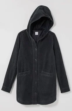 J.Jill Velvet-Hooded Tumble-Cord Jacket | Jjill-Women Jackets & Coats