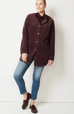 J.Jill Velvet-Hooded Tumble-Cord Jacket | Jjill-Women Jackets & Coats