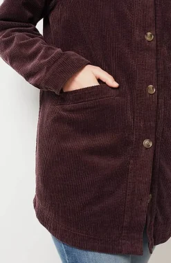 J.Jill Velvet-Hooded Tumble-Cord Jacket | Jjill-Women Jackets & Coats