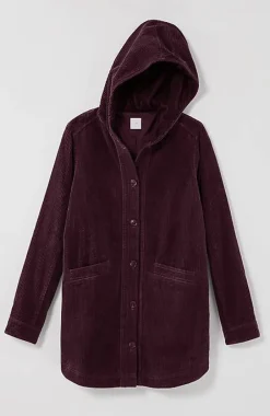 J.Jill Velvet-Hooded Tumble-Cord Jacket | Jjill-Women Jackets & Coats