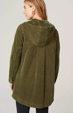 J.Jill Velvet-Hooded Tumble-Cord Jacket | Jjill-Women Jackets & Coats