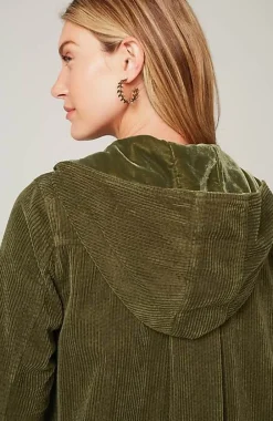 J.Jill Velvet-Hooded Tumble-Cord Jacket | Jjill-Women Jackets & Coats