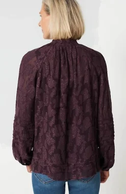 J.Jill Ventana Jacquard Popover | Jjill-Women Tops & Tees