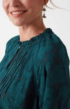 J.Jill Ventana Jacquard Popover | Jjill-Women Tops & Tees