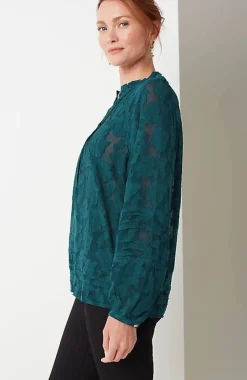 J.Jill Ventana Jacquard Popover | Jjill-Women Tops & Tees