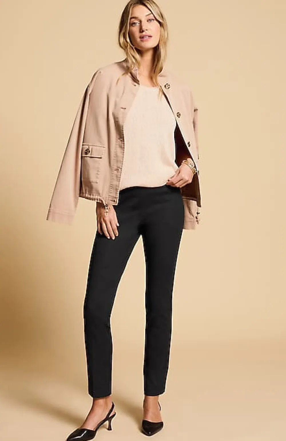 J.Jill Versatile Cotton-Stretch Slim-Leg Pants | Jjill-Women Pants & Jeans