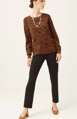 J.Jill Wearever Abstract-Leopard Sweater | Jjill-Women Sweaters