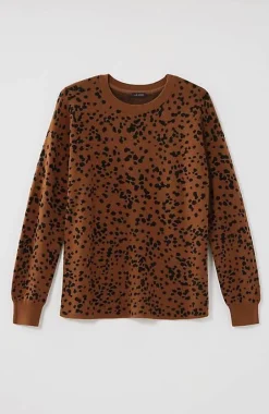 J.Jill Wearever Abstract-Leopard Sweater | Jjill-Women Sweaters