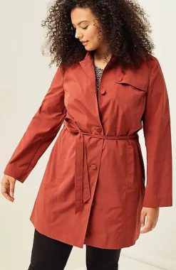 J.Jill Wearever Belted Trench Coat | Jjill-Women Jackets & Coats