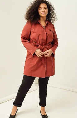 J.Jill Wearever Belted Trench Coat | Jjill-Women Jackets & Coats