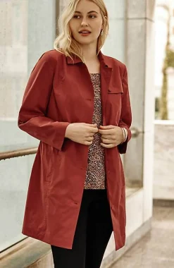 J.Jill Wearever Belted Trench Coat | Jjill-Women Jackets & Coats