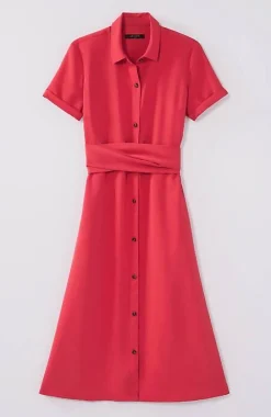 J.Jill Wearever Button-Front Belted Shirtdress | Jjill-Women Dresses