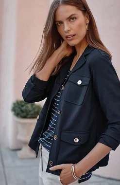 J.Jill Wearever Button-Front Jacket | Jjill-Women Jackets & Coats
