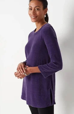 J.Jill Wearever Chenille Knit A-Line Tunic | Jjill-Women Tops & Tees