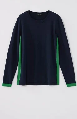 J.Jill Wearever Contrast-Trimmed Sweater | Jjill-Women Sweaters