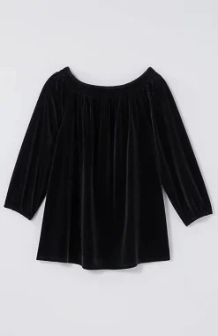 J.Jill Wearever Convertible-Shoulder Smocked-Neck Top | Jjill-Women Tops & Tees