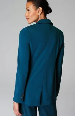 J.Jill Wearever Double-Face Jersey Notch-Collared Blazer | Jjill-Women Jackets & Coats