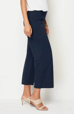 J.Jill Wearever Double-Face Jersey Pintucked Crops | Jjill-Women Pants & Jeans