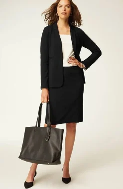 J.Jill Wearever Double-Face Jersey Tailored Blazer | Jjill-Women Jackets & Coats