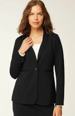 J.Jill Wearever Double-Face Jersey Tailored Blazer | Jjill-Women Jackets & Coats