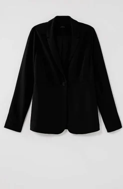 J.Jill Wearever Double-Face Jersey Tailored Blazer | Jjill-Women Jackets & Coats