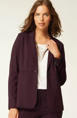 J.Jill Wearever Double-Face Jersey Tailored Blazer | Jjill-Women Jackets & Coats