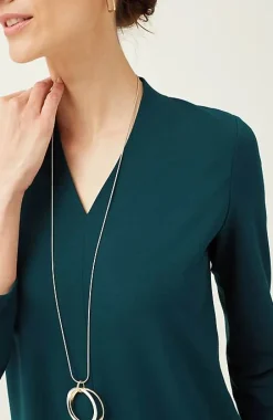 J.Jill Wearever Double-Face Jersey V-Neck Top | Jjill-Women Tops & Tees