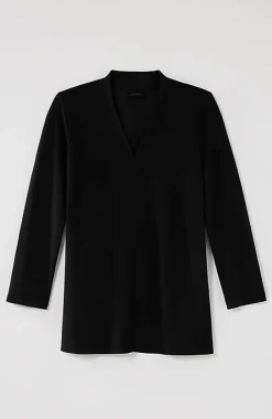 J.Jill Wearever Double-Face Jersey V-Neck Top | Jjill-Women Tops & Tees