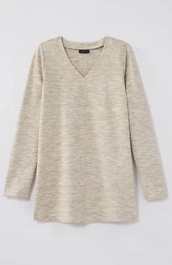 J.Jill Wearever Double-Face Jersey V-Neck Tunic | Jjill-Women Tops & Tees
