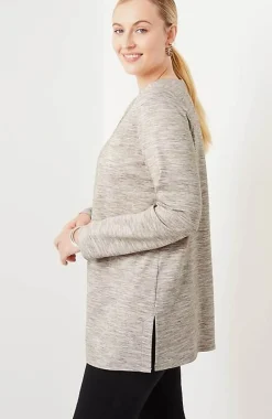 J.Jill Wearever Double-Face Jersey V-Neck Tunic | Jjill-Women Tops & Tees