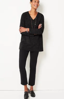 J.Jill Wearever Double-Face Jersey V-Neck Tunic | Jjill-Women Tops & Tees