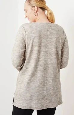J.Jill Wearever Double-Face Jersey V-Neck Tunic | Jjill-Women Tops & Tees