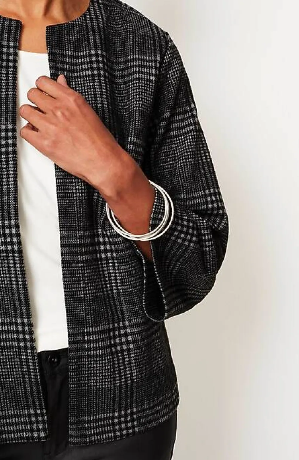 J.Jill Wearever Double-Knit Jacquard Cropped Jacket | Jjill-Women Jackets & Coats