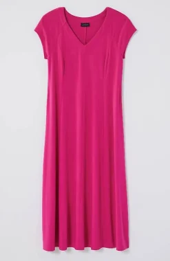 J.Jill Wearever Draped Cap-Sleeve Dress | Jjill-Women Dresses