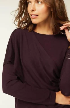 J.Jill Wearever Draped-Overlay Merino Sweater | Jjill-Women Sweaters