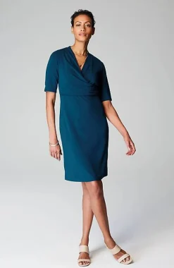 J.Jill Wearever Draped Twist-Front Dress | Jjill-Women Dresses