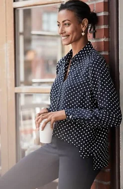 J.Jill Wearever Easy-Care A-Line Button-Front Shirt | Jjill-Women Shirts & Blouses