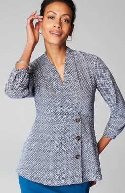 J.Jill Wearever Easy-Care Peplum Top | Jjill-Women Shirts & Blouses