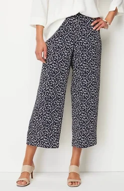 J.Jill Wearever Easy-Care Woven Wide-Leg Crops | Jjill-Women Pants & Jeans