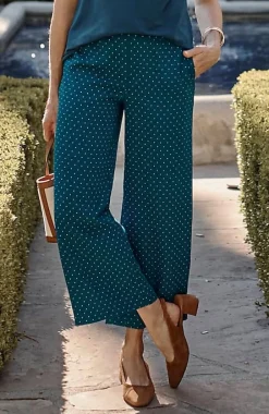 J.Jill Wearever Easy-Care Woven Wide-Leg Crops | Jjill-Women Pants & Jeans