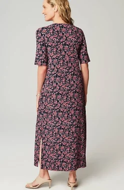 J.Jill Wearever Elbow-Sleeve Maxi Dress | Jjill-Women Dresses